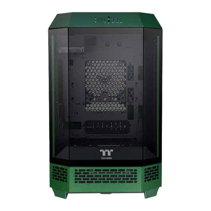 (image for) Thermaltake The Tower 300 Racing Green Micro Tower Tempered Glass PC Gaming Case